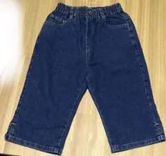 キッズ 男の子130cm デニムハーフパンツ