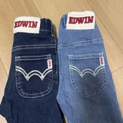 EDWIN デニムパンツ 90サイズ 2色セット