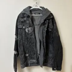THRILLJEANSのダメージデニムジャケット