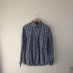 BACK NUMBER チェック柄 長袖シャツ Lサイズ