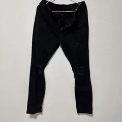 ダメージスキニー デニム