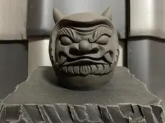 【未使用】遠州鬼瓦　鬼秀 四代目 名倉 孝 置物 未使用】遠州鬼瓦 鬼秀 四代目 名倉 孝 置物 - メルカリ