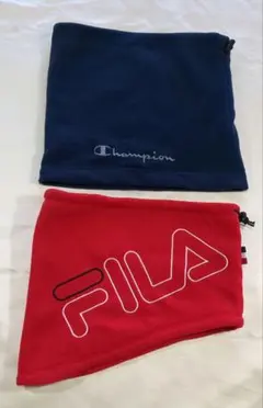 FILA &Champion2枚セットネックウォーマー フリース