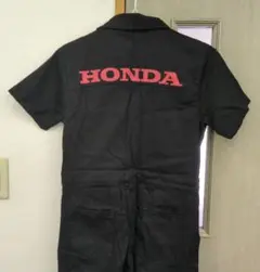 HONDA つなぎ ブラック 半袖 オーバーオール
