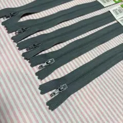 グレー 20cm エフロンファスナー 5本セット