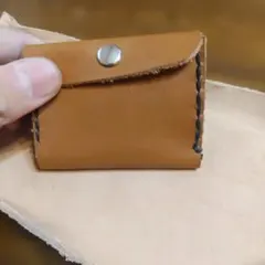 本革ハンドメイドコインケース
