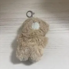ふわふわ ベア キーホルダー ベージュ