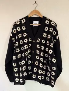 ODF 【the shop tk別注】花柄クロシェ編み込みカーディガン
