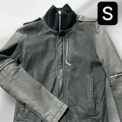 希少WO フォーバレー　レザージャケット　シングルライダース　ブラック　Sのサムネイル