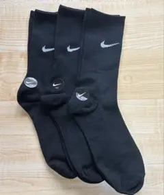 NIKE メンズ ソックス 3足セット ブラック 25-28cmのサムネイル