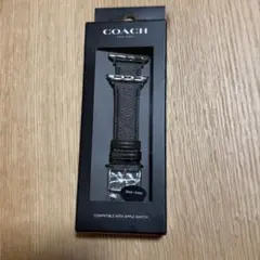 COACH Apple Watch用ブラウンレザーバンド