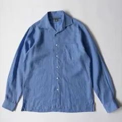 OLD Saks Fifth Avenue リネンシャツ ブルー 〜00s
