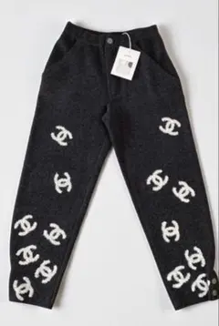 【新品】CHANEL シャネル グリッター ニット パンツ ココマーク カシミヤ