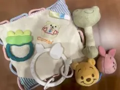ベビーおもちゃ まとめ売り Combi 布おもちゃ 歯固め ガラガラ ディズニーのサムネイル
