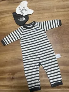 THE NORTH FACE ストライプロンパース 80