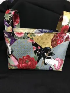 和風デザイン 収納バスケット 5点セット