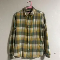 CAMBIO 長袖シャツ L 緑と黄色のチェックのサムネイル