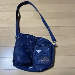 MEZZO PIANO ネイビーショルダーバッグ