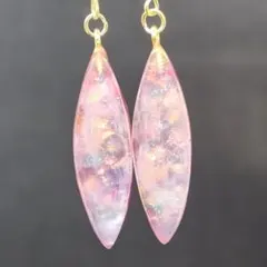 【期間限定SALE】大人ピンクのキラキラピアス