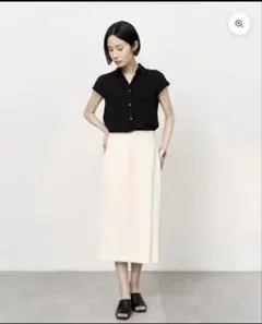 Loro Piana シルク100% ワイドクロップドパンツ 大きいサイズ - メルカリ