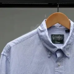 【極美品/USA製】ギットマンブラザーズ ストライプシャツ L BDシャツ