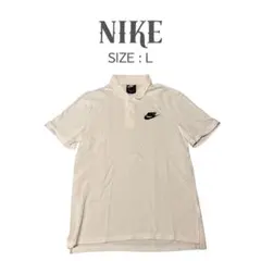 【 NIKE 】 ポロシャツ 半袖 刺繍 スウォッシュロゴ メンズ サイズL