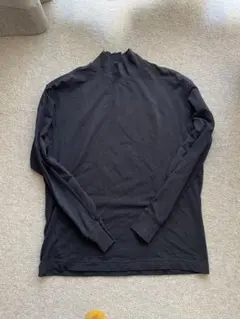 ユニクロ　ヒートテックコットンタートルネックT XL ブラック