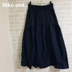 【処分SALE!!最終値下】Niko and… カーブギャザーフレアスカート