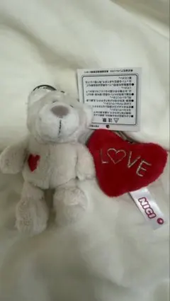NICI ベア ハート キーホルダー
