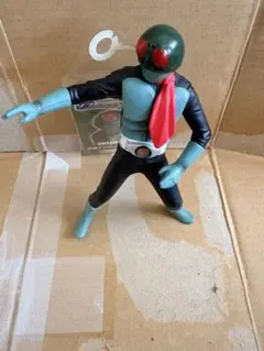 バンダイソフビ魂仮面ライダー旧1号ソフビタグ付きほぼ新品本郷猛昭和