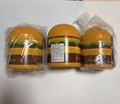 マクドナルド 福袋 2026 ハンバーガー型スープジャー　3つ