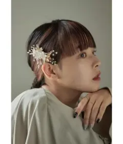 フラワーモチーフヘアクリップヘアアクセサリー