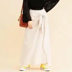 BEAUTY&YOUTH UNITED ARROWS ラップ風リネンスカート