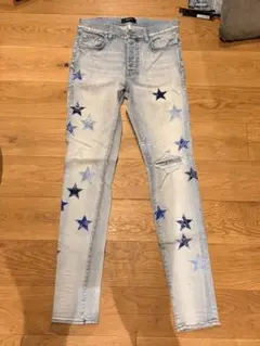 AMIRI スターパッチ スキニーデニムパンツ - メルカリ