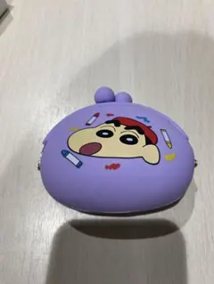 クレヨンしんちゃん シリコンコインケース 紫