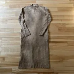 Doux archives ベージュ ニットワンピース