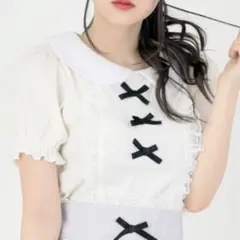 AnkRouge アンクルージュ 3つリボンテレコTOPS