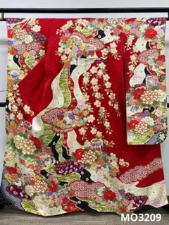 振袖 豪華 銀通し 紋意匠 辻が花 絞り身丈158cm 撥水加工済 MO2905 