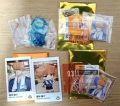 ブルーロック 國神錬介 アクリルキーホルダー チェキ風カード 極楽湯 らくスパ