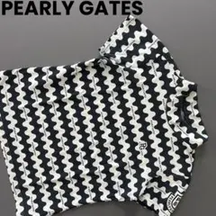 PEARLY GATES パーリーゲイツ　　ボーダー　レディース　モックネック