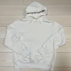 Champion ホワイト フード付きパーカー Mサイズ