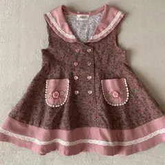 スーリー 95 ワンピース ミルキースーツ 花柄 刺繍 ハート セーラー襟