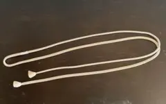 帯締め 平唐組 帯締め 細目　白茶　オフホワイト　未使用　新品