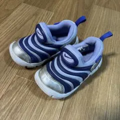 NIKE ダイナモフリー スニーカー 靴 スリッポン 紫×シルバー 14.0