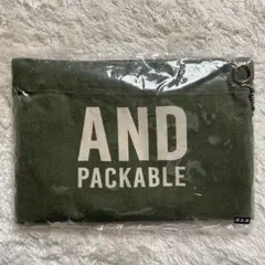 【新品未開封】 AND PACKABLE エプロン カーキのサムネイル