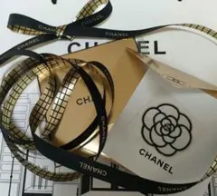 ☆CHANEL☆シャネル　ビーズカメリアステッカー　レターセット　リボン