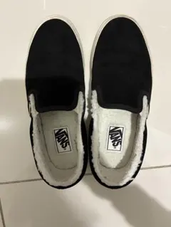 【メルカリ便】VANS 24.5cm黒 ボア スリッポン