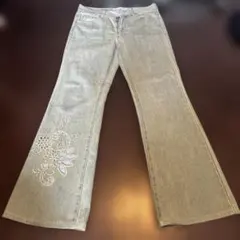 Y2K 刺繍 フレアデニム fragile vintageのサムネイル