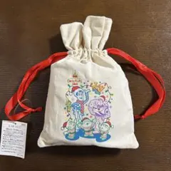 未使用　東京ディズニーリゾート　トイストーリー　トートバッグ　巾着付　クリスマスのサムネイル