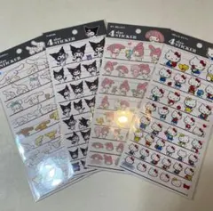 4サイズステッカー　サンリオ　４枚セット